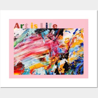 Crafting a Life of art and Love / Art is Life / Art Lovers Gift Posters and Art